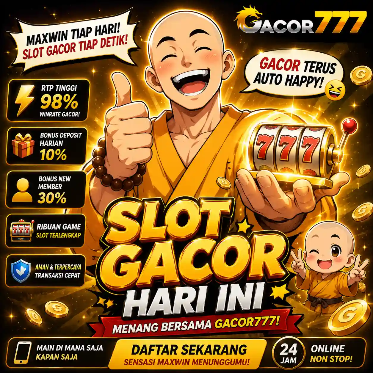 GACOR777: Andalan Akses Link Slot Gacor Hari Ini Jagoan Situs Deposit 5000 CC